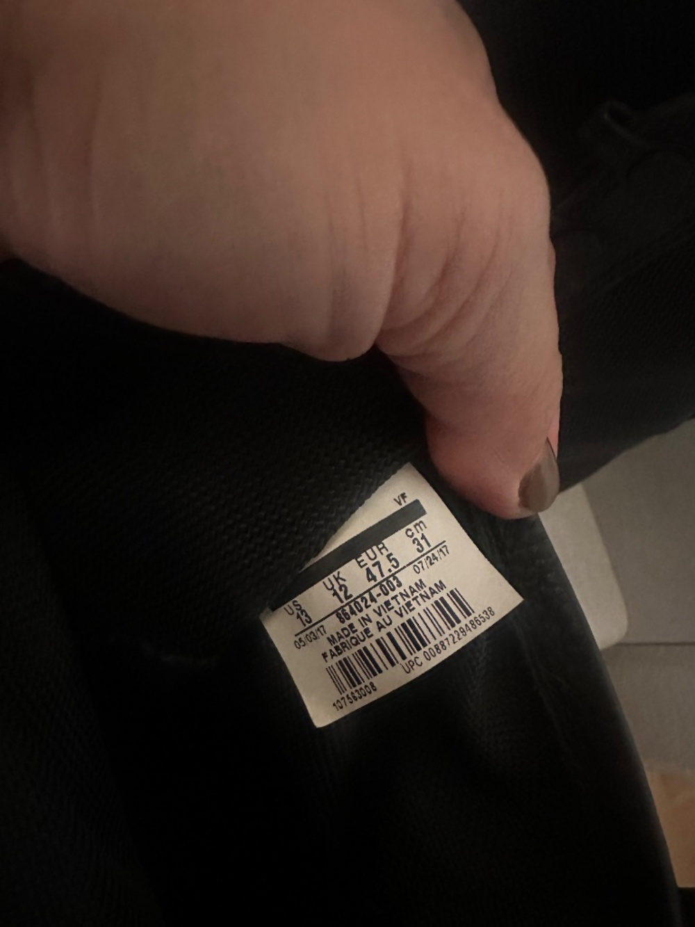 Nike SF Air Force 1 High Black Size 13 SF AF1 HI New Without Box - Picture 7 of 7